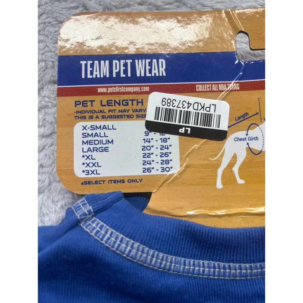 NBA Dallas Mavericks Pets First Dog T-Shirt Blue Large MAV-4014-LG NEW